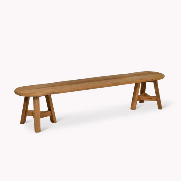 GARDEN TRADING Hawthorne Oval Dining Bench, Natural