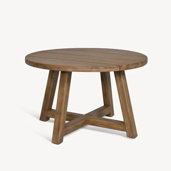 GARDEN TRADING Chilford Solid Wood Round Dining Table, Natural